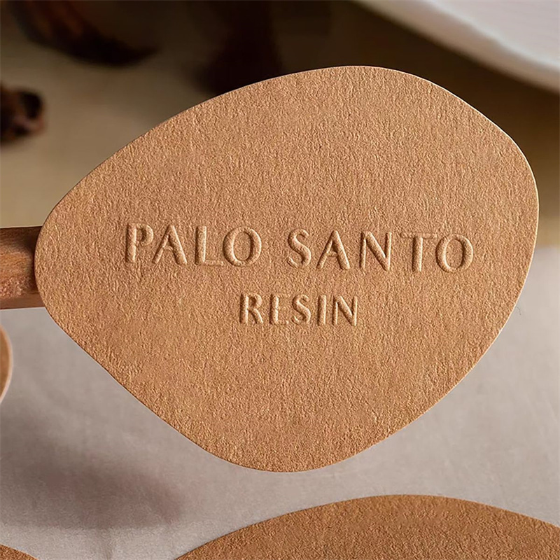 Personalised Candle Label - Custom 3D Embossed Gold Foil Adhesive